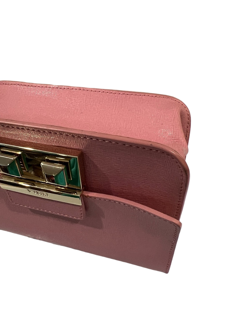 Furla Metropolis Pink Leather Crossbody Shoulder Bag EUC - Picture 10 of 16